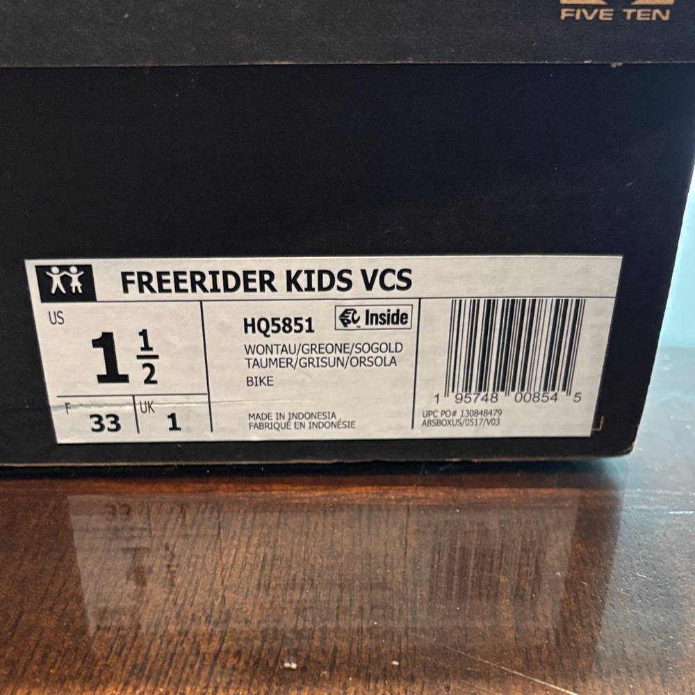 adidas Kids Lavender and Yellow Velcro Sneaker (1 shoe) - Picture 2 of 6